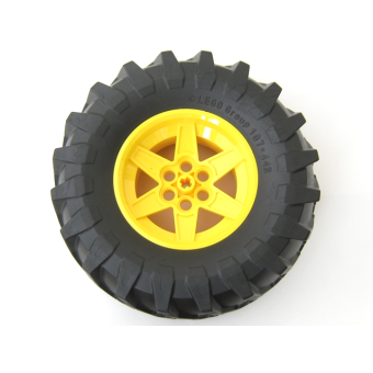 Velg 56mm D. x 34mm met Band 107x44 R Yellow