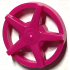 Wieldop met 5 spaken Magenta