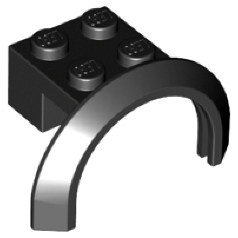 Voertuig, Spatbord 4x2 1/2x1 2/3 Black