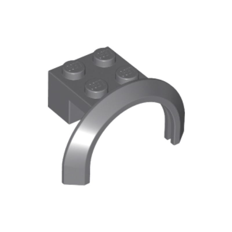 Voertuig, Spatbord 4x2 1/2x1 2/3 Dark Bluish Gray