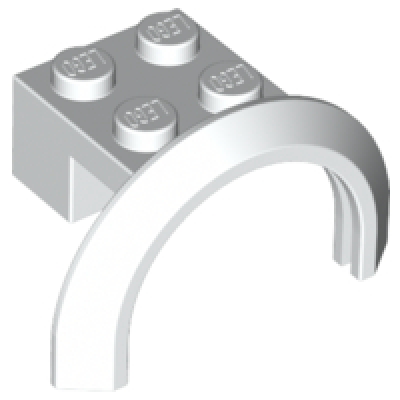 Voertuig, Spatbord 4x2 1/2x1 2/3 White