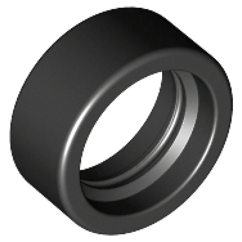 Band 14mm d. 6mm massief glad Black