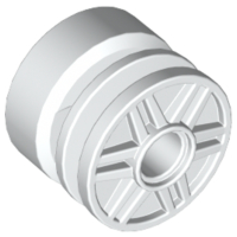 Wiel 18x14mm met Pin gat White
