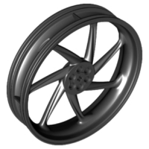 Wiel 107,1mm D. x 24mm Motorfiets Black