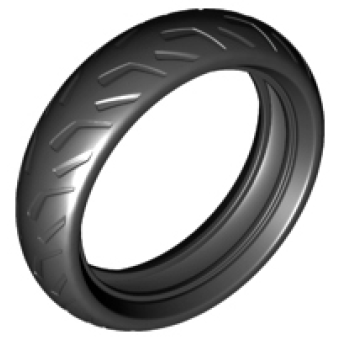 Band 139mm D. x37mm Motorfiets Raceprofiel Black