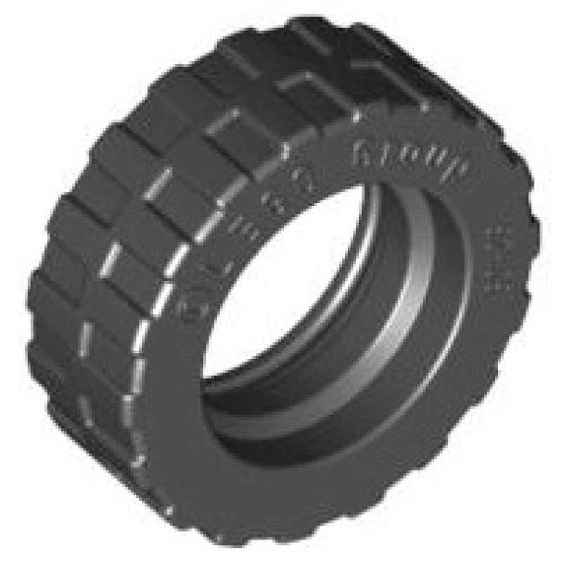 Band 17,5mm D. x 6mm met ondiep trapsgewijs profiel Black