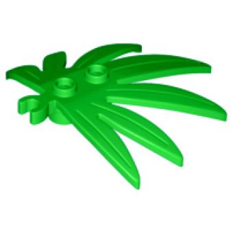Pant Bladeren 6x5 palm blad met open clip Bright Green
