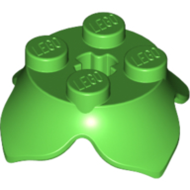 Plant Bladeren 2x2 met 4 bloembladeren Bright Green