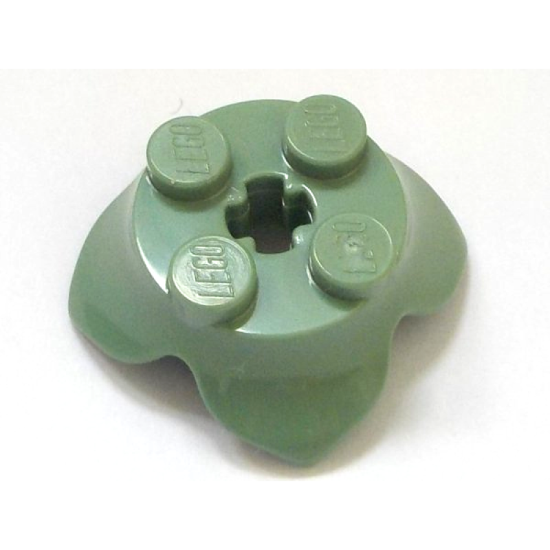 Plant Bladeren 2x2 met 4 bloembladeren Sand Green