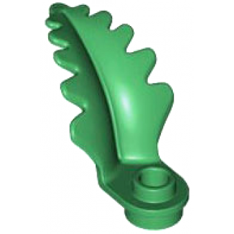 Plant Plaat, Rond 1x1 met omhoog staand blad Green