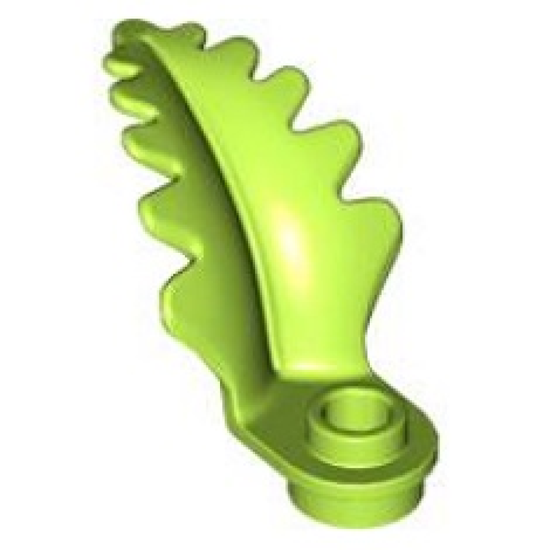 Plant Plaat, Rond 1x1 met omhoog staand blad Lime