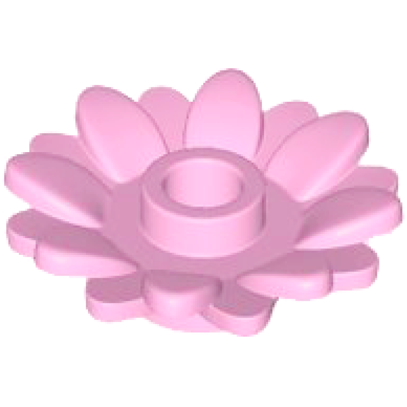Plant Bloem 2x2 rond met 16 blaadjes (zonnebloem) Bright Pink