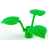 Plant Bloemstengel met 3 grote Bladeren Bright Green