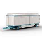 Chaissen wagen Stork rond dak 1:20