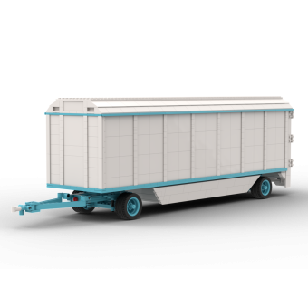 Chaissen wagen Stork rond dak 1:20