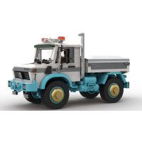 Unimog Blau Weiss 1:20