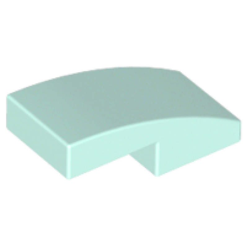 Dakpan, Gebogen 2x1x 2/3 Light Aqua