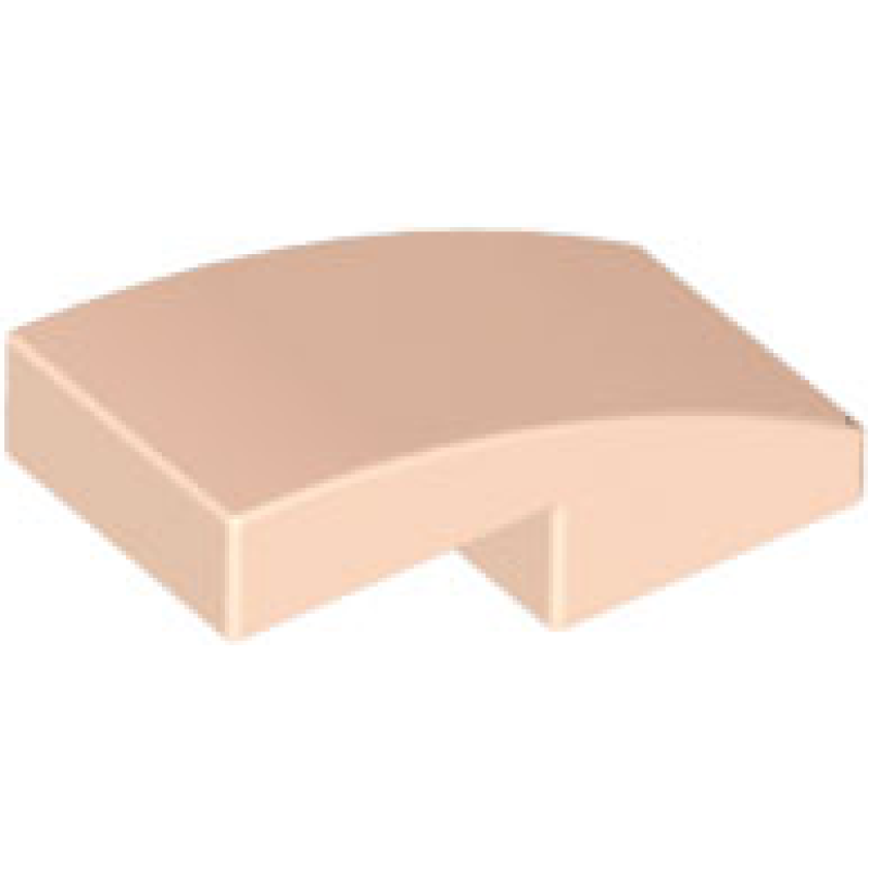 Dakpan, Gebogen 2x1x 2/3 Light Nougat