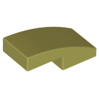 Dakpan, Gebogen 2x1x 2/3 Olive Green