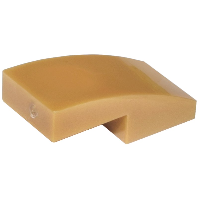 Dakpan, Gebogen 2x1x 2/3 Pearl Gold