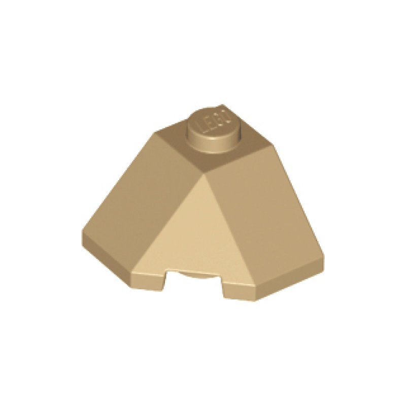 Wig (Dakpan 45° hoek) 2x2 Dark Tan