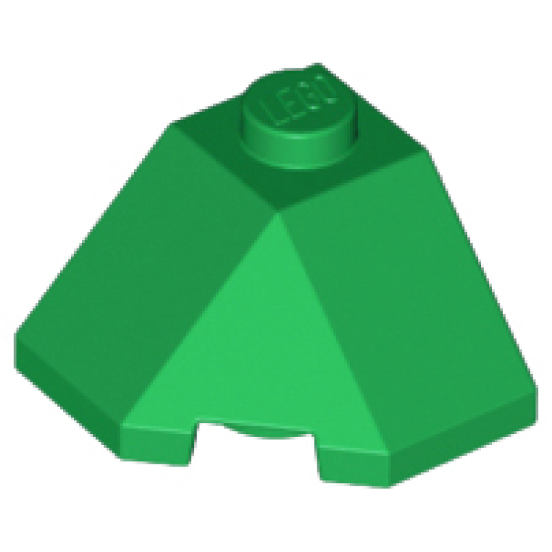 Wig (Dakpan 45° hoek) 2x2 Green