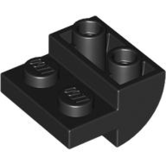 Dakpan, Gebogen 2x2x1 omgekeerd met noppen Black
