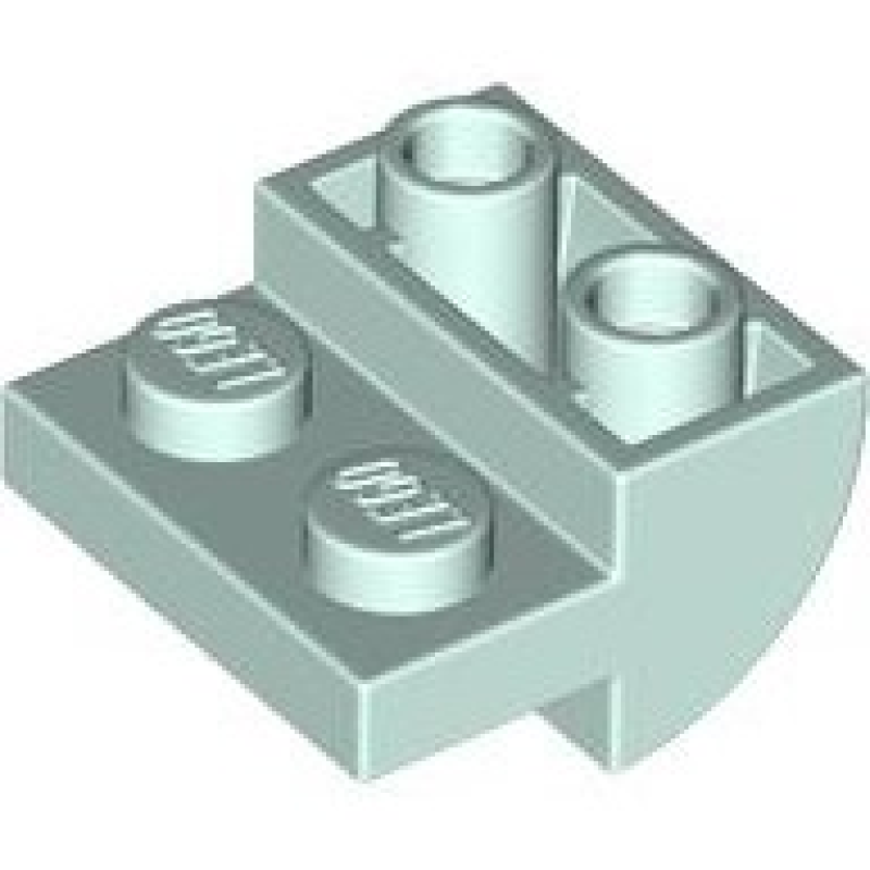 Dakpan, Gebogen 2x2x1 omgekeerd met noppen Light Aqua