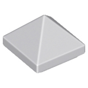 Dakpan 45° 1x1x2/3 viervoudig gebogen piramide Light Bluish Gray