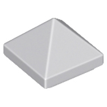 Dakpan 45° 1x1x2/3 viervoudig gebogen piramide Light Bluish Gray