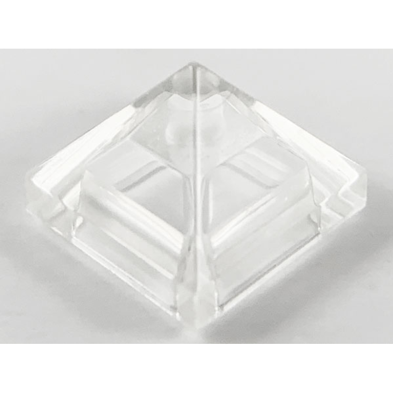 Dakpan 45° 1x1x2/3 viervoudig gebogen piramide Trans Clear