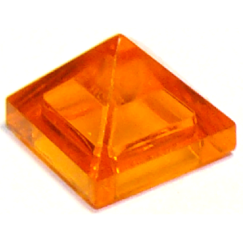Dakpan 45° 1x1x2/3 viervoudig gebogen piramide Trans Orange