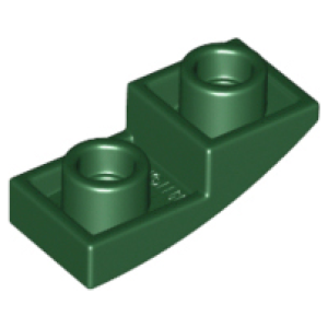 Dakpan, Gebogen 2x1x2/3 omgekeerd Dark Green