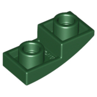Dakpan, Gebogen 2x1x2/3 omgekeerd Dark Green