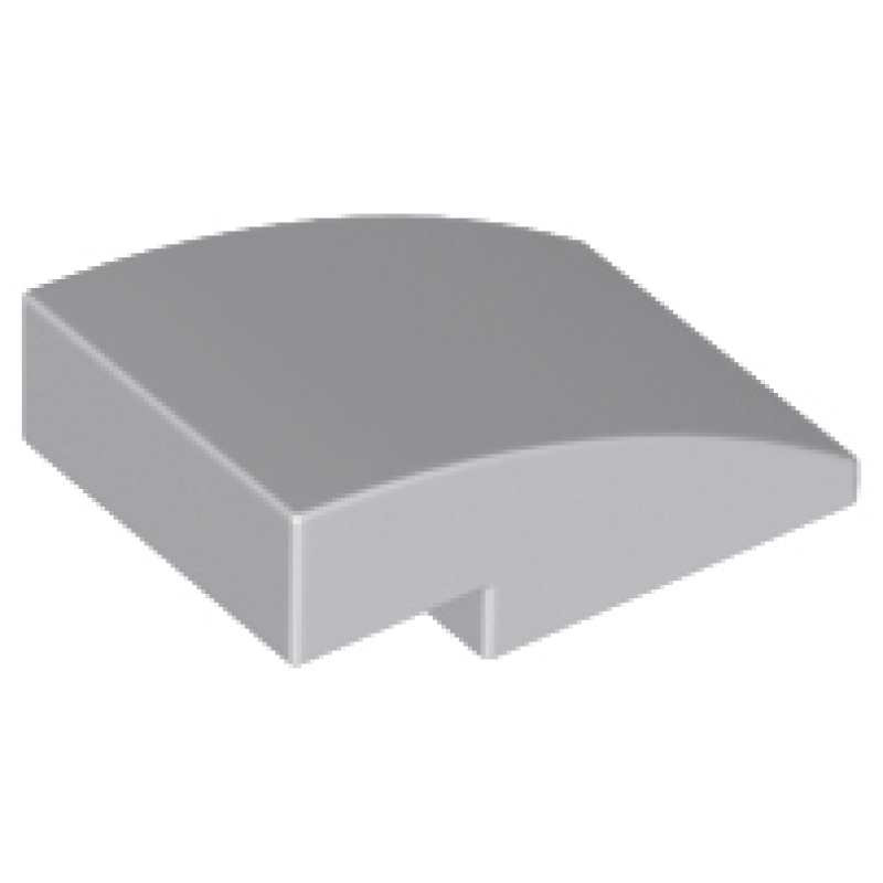 Dakpan, Gebogen 3x2 Light Bluish Gray