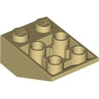 Dakpan, Omgekeerd 33° 3x2 met verbindingen tussen noppen Tan