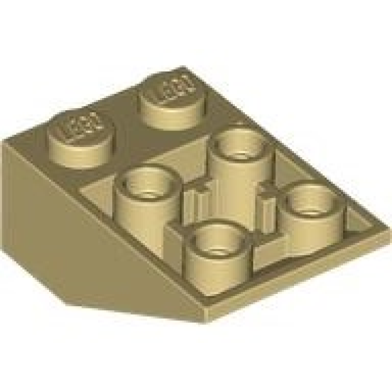 Dakpan, Omgekeerd 33° 3x2 met verbindingen tussen noppen Tan