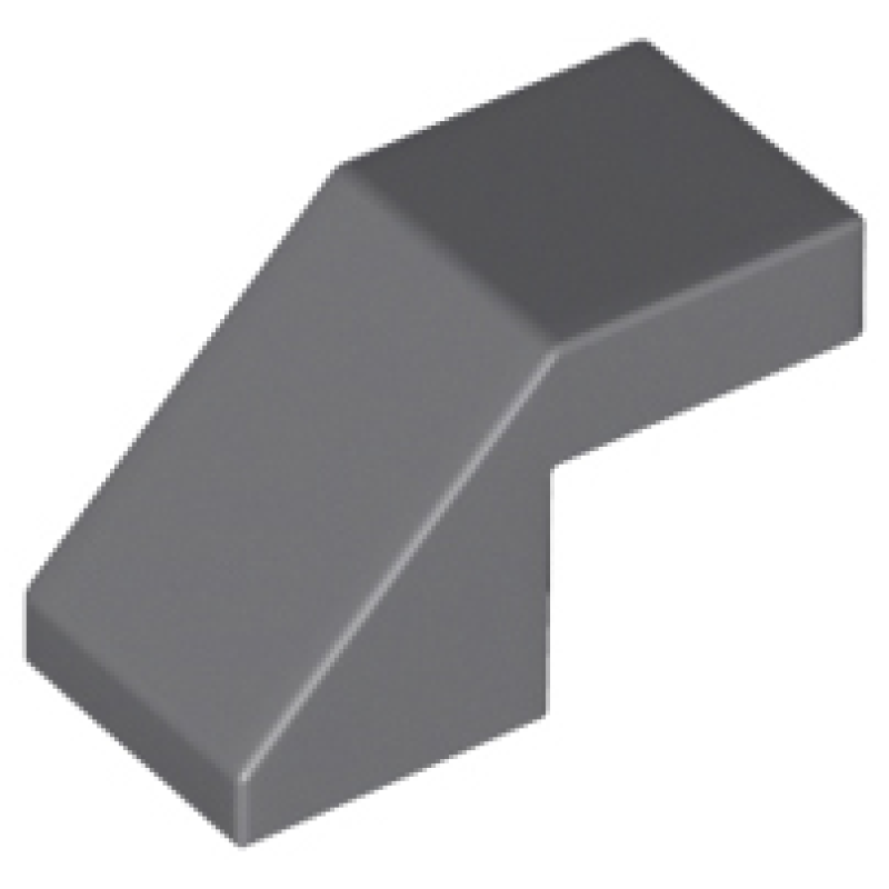 Dakpan 45° 2x1 met inkeping Dark Bluish Gray