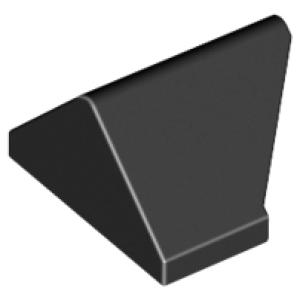 Dakpan 45° 2x1 Dubbel Omgekeerd Black