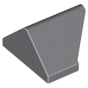 Dakpan 45° 2x1 Dubbel Omgekeerd Dark Bluish Gray