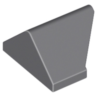 Dakpan 45° 2x1 Dubbel Omgekeerd Dark Bluish Gray