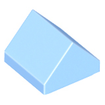 Dakpan 45° 1x1 dubbel Bright Light Blue