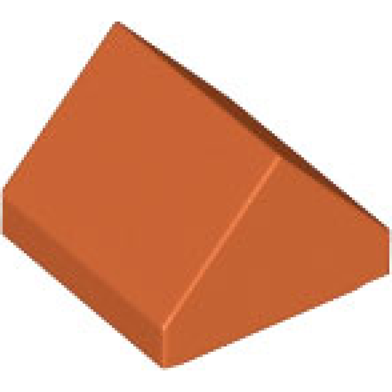 Dakpan 45° 1x1 dubbel Dark Orange