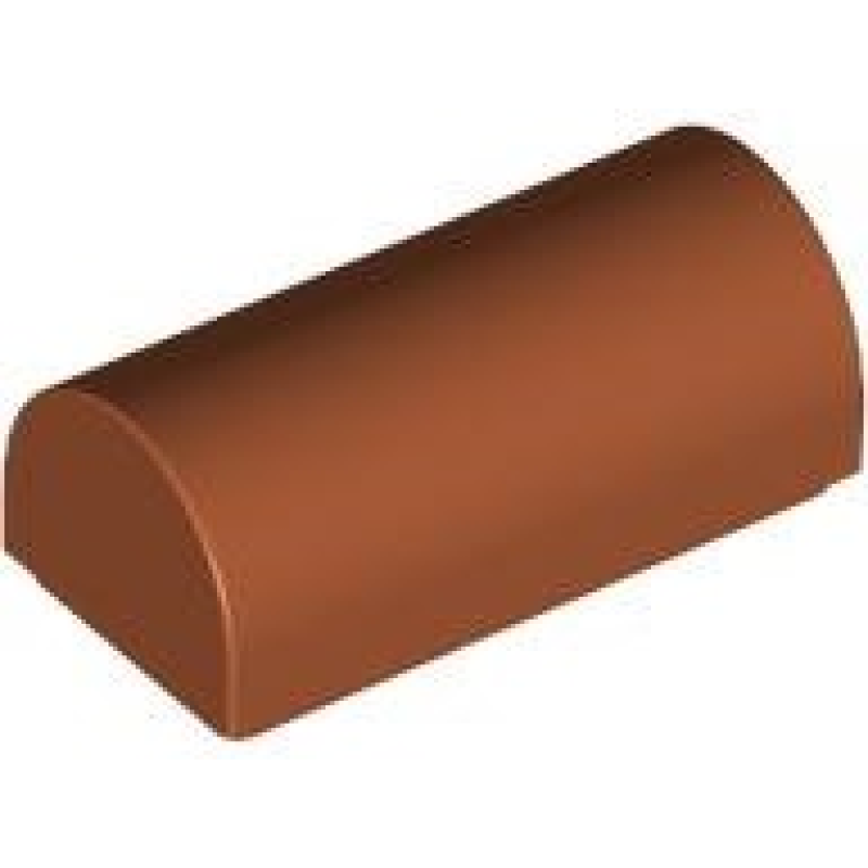 Dakpan, Gebogen 1x2x2/3 dubbel Dark Orange