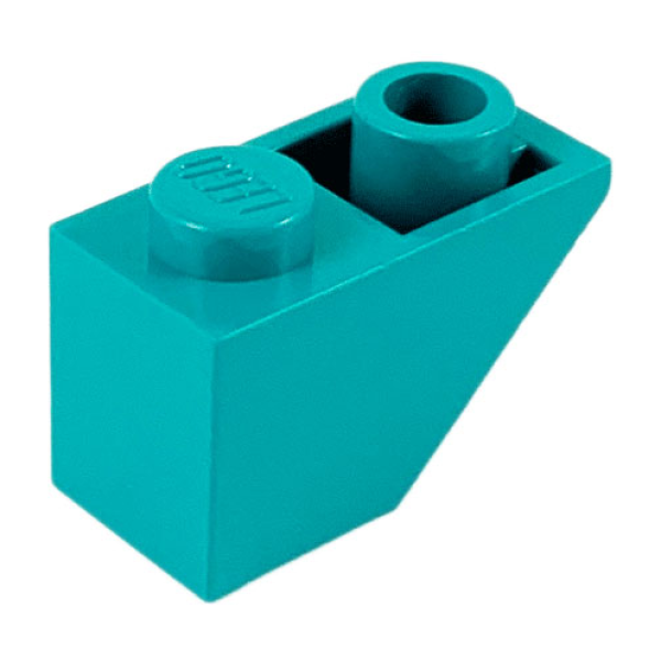 Dakpan, Omgekeerd 45° 2x1 Dark Turquoise