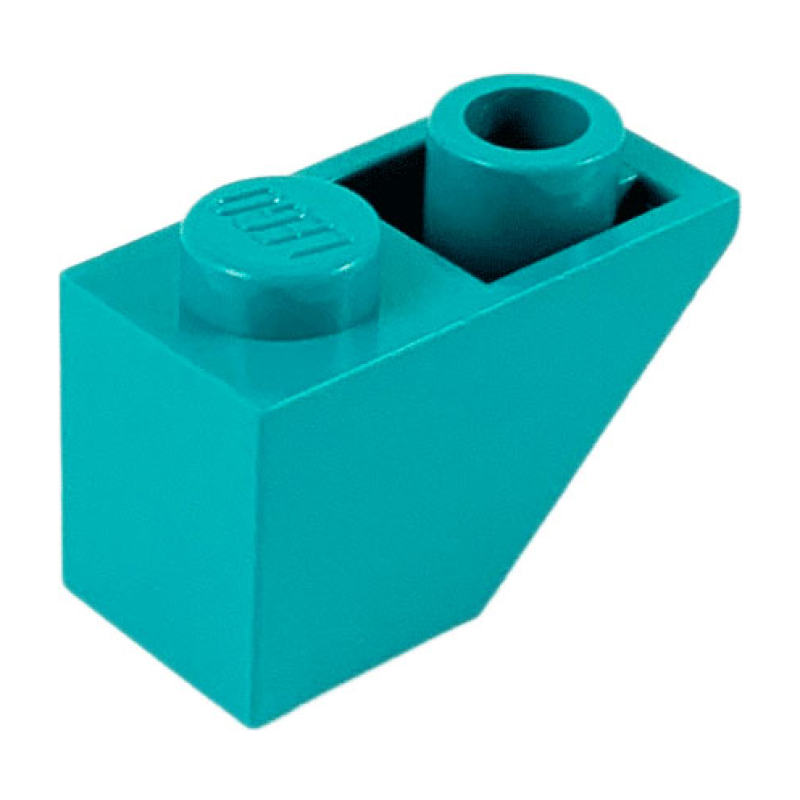 Dakpan, Omgekeerd 45° 2x1 Dark Turquoise