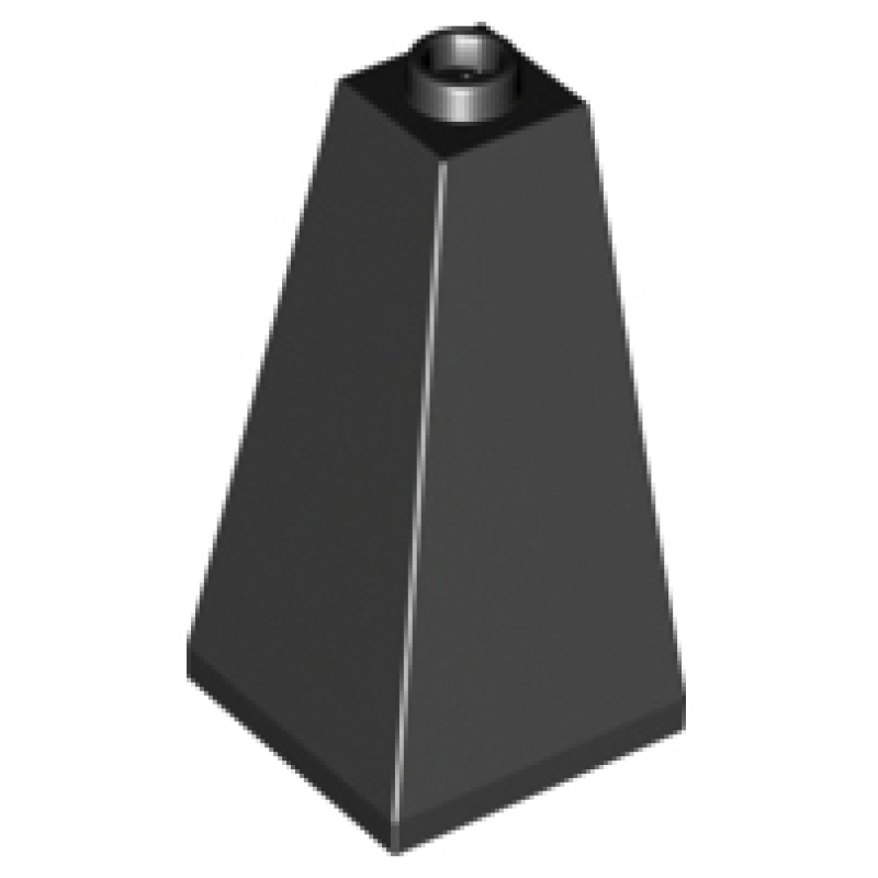 Dakpan 75° 2x2x3 dubbel hoek Black