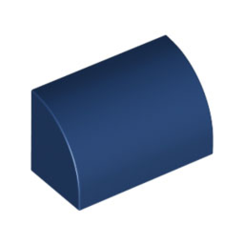 Dakpan, Gebogen 1x2 Dark Blue