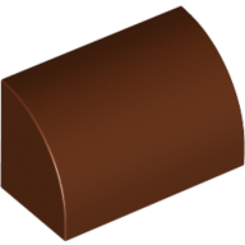 Dakpan, Gebogen 1x2 Reddish Brown