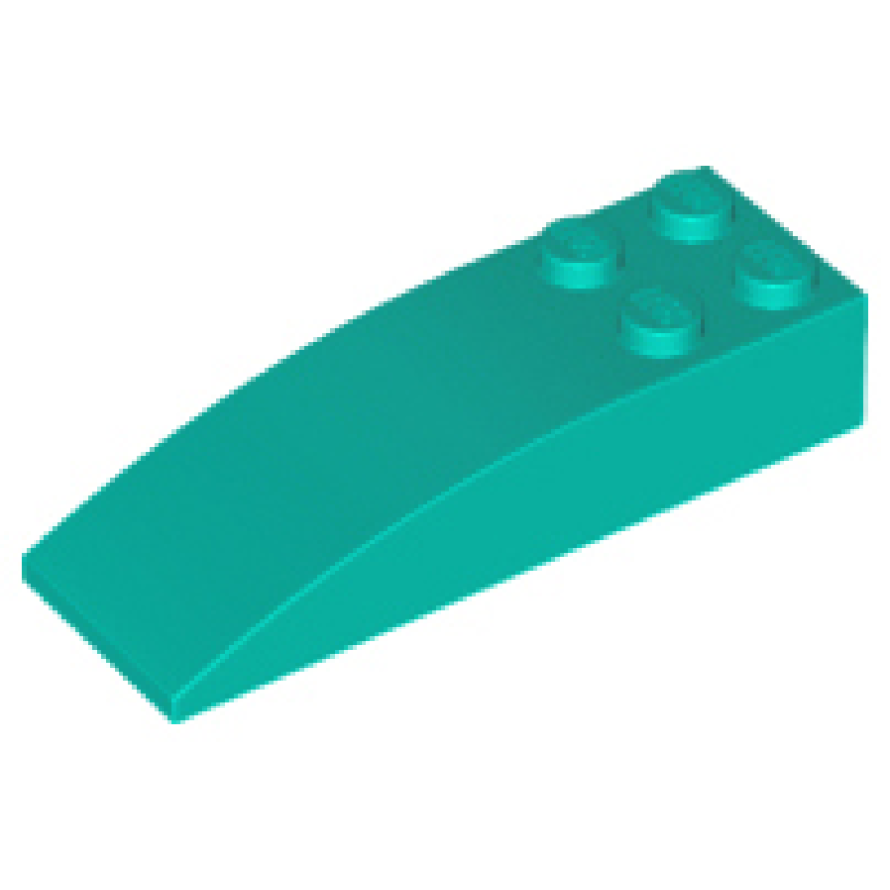 Dakpan, Gebogen 6x2 Dark Turquoise